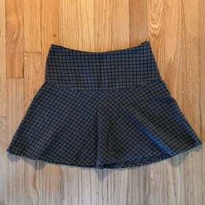 Vintage Plaid Mini Skirt